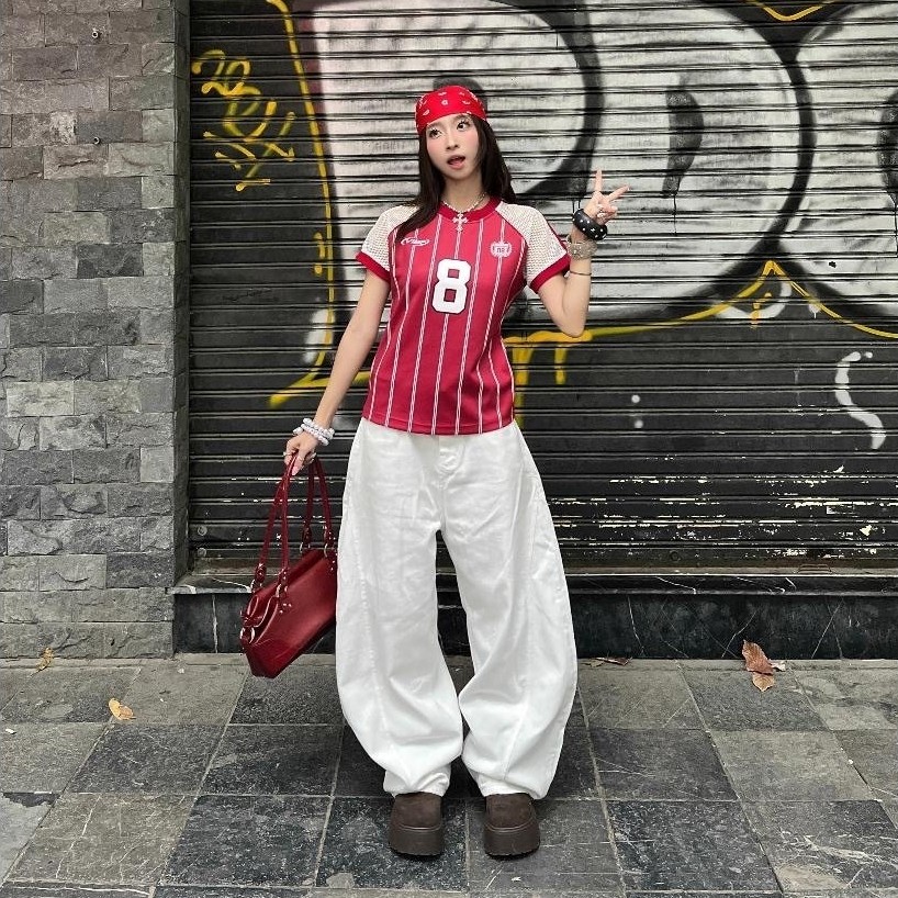 |PASS| Áo BabyTee R8 RICXIE Tay Phối Lưới