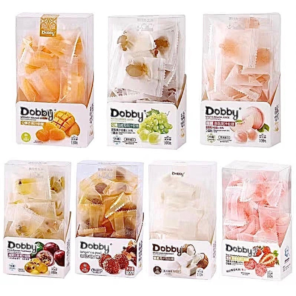 COMBO 6HỘP Kẹo dẻo trái cây Dobby 100g