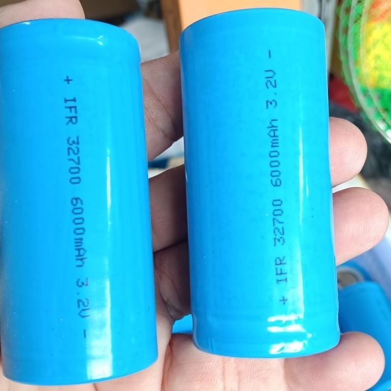 Pin 32700 Mới ~ 3,2v 6Ah Khung Đóng Cố Định Pin Lithium Nhựa Đen ABS Tránh Cháy Nổ Có Thể Ghép Nối