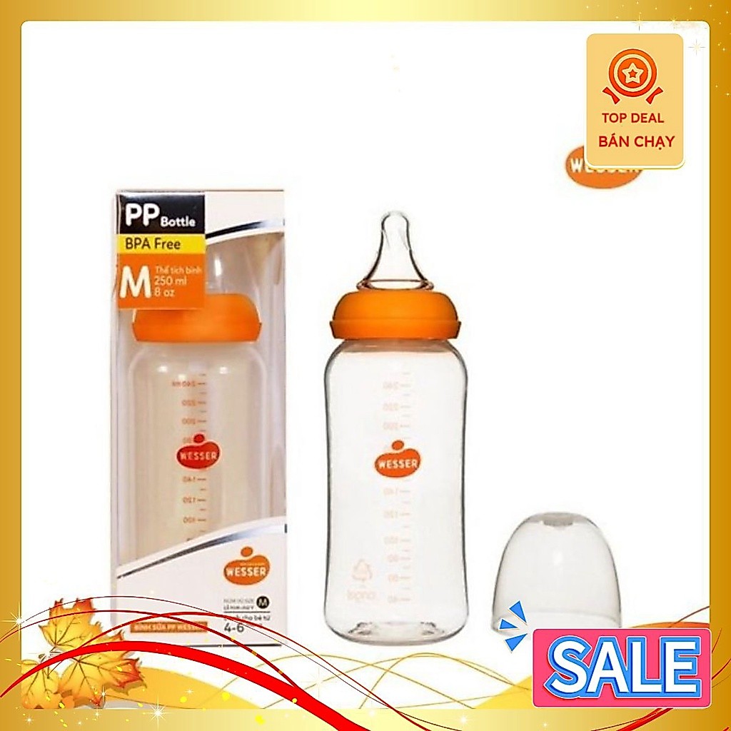 [Chính hãng]Bình sữa Wesser 60/140/250ml