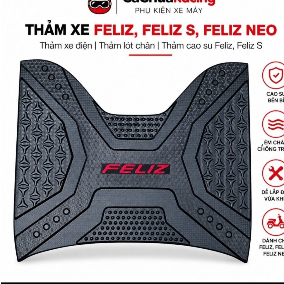 CàChuaRC - Thảm xe feliz, feliz S, feliz neo .thảm xe điện, thảm lót chân, thảm cao su feliz, feliz 