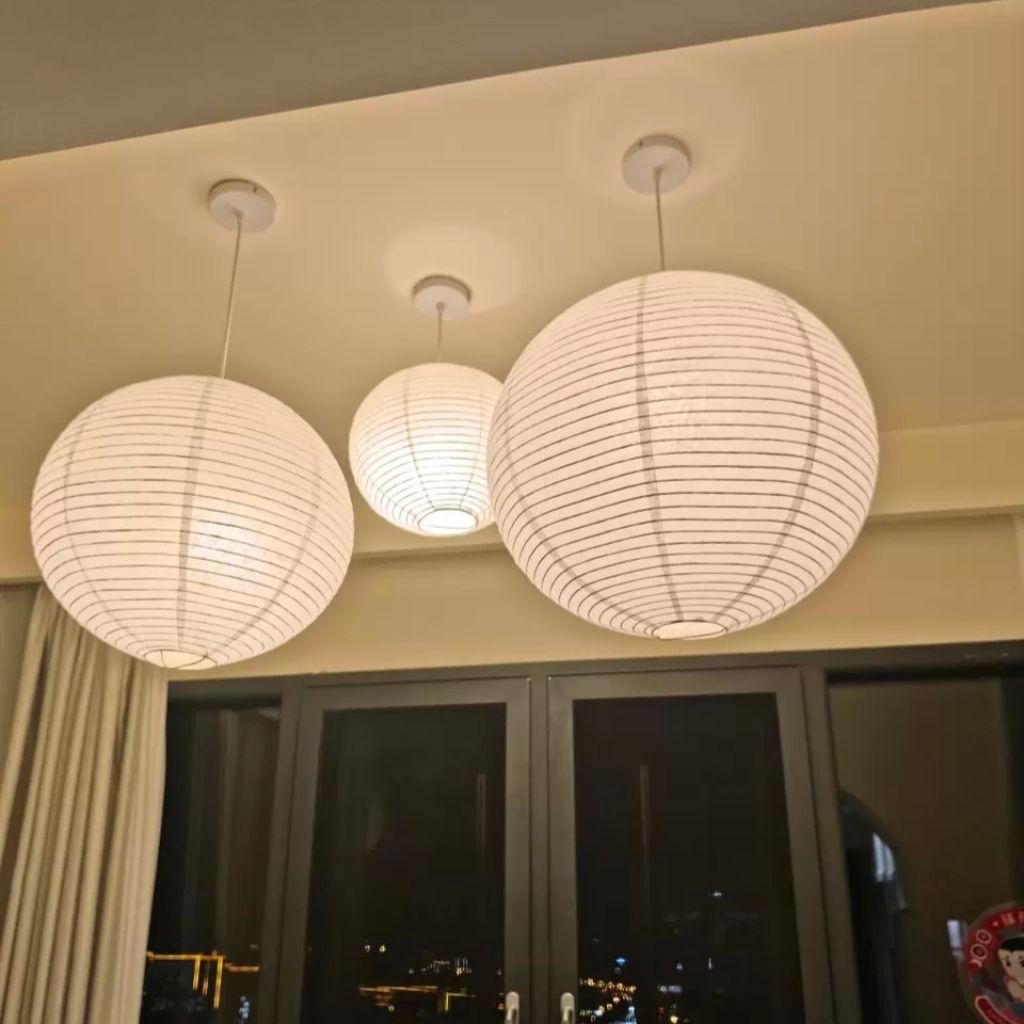 Đèn Thả Trần Noguchi  Phong Cách Nhật Bản, Đèn Treo Thả Trần Phòng Khách, Phòng Ngủ, Quán Cà Phê