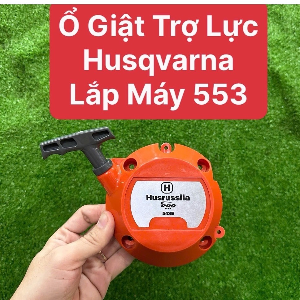 Ổ Giật Trợ Lực Husqvarna Mẫu Thái Lan Lắp Như Zin Dùng Cho Máy 553 Kéo Nhẹ Nổ (Ổ Màu Cam)