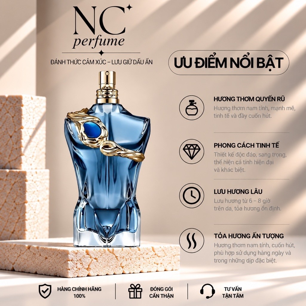 Nước Hoa Nam LE BEAU NARCISEE 10ml .Nước Hoa Nam Jean Paul Gaultier - NC Perfume