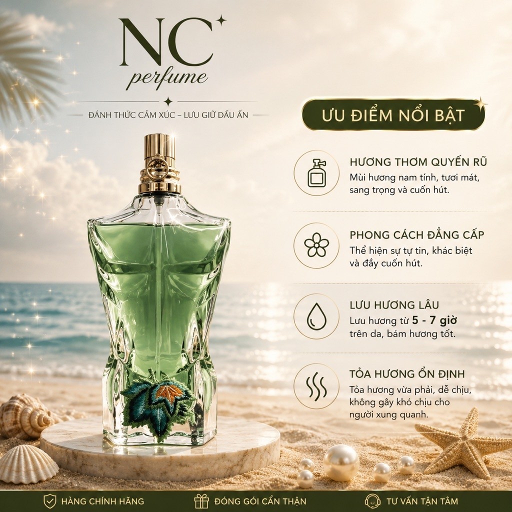Nước Hoa Nam LE BEAU PARAADISE EDP 10ml . Nước Hoa Nam Jean Paul Gaultier - NC Perfume