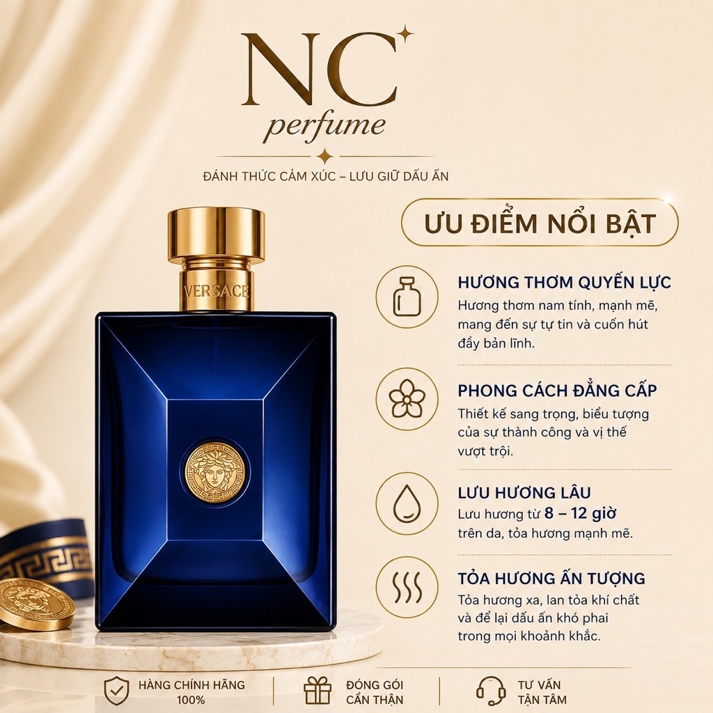 Nước Hoa Nam Versace Dylan Blue 10ml . Nước Hoa Nam Versace - NC Perfume