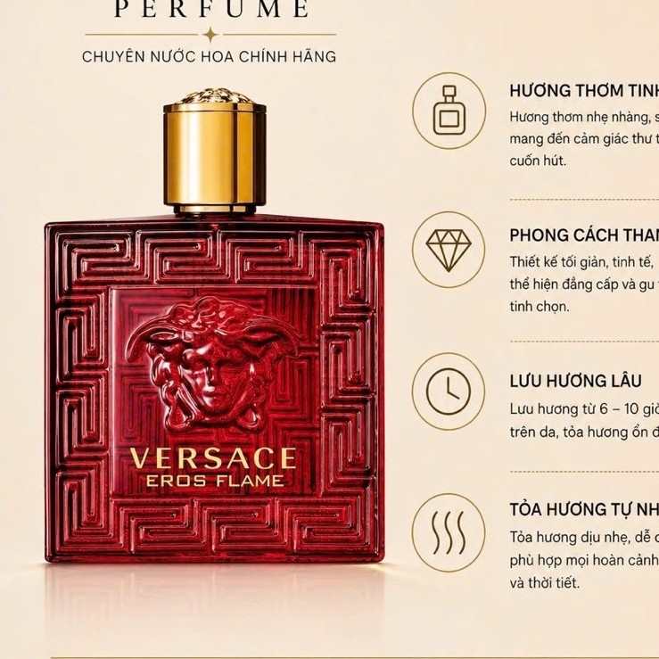 Nước Hoa Nam Versace Eros Flame 10ml . Nước Hoa Nam Versace - NC Perfume