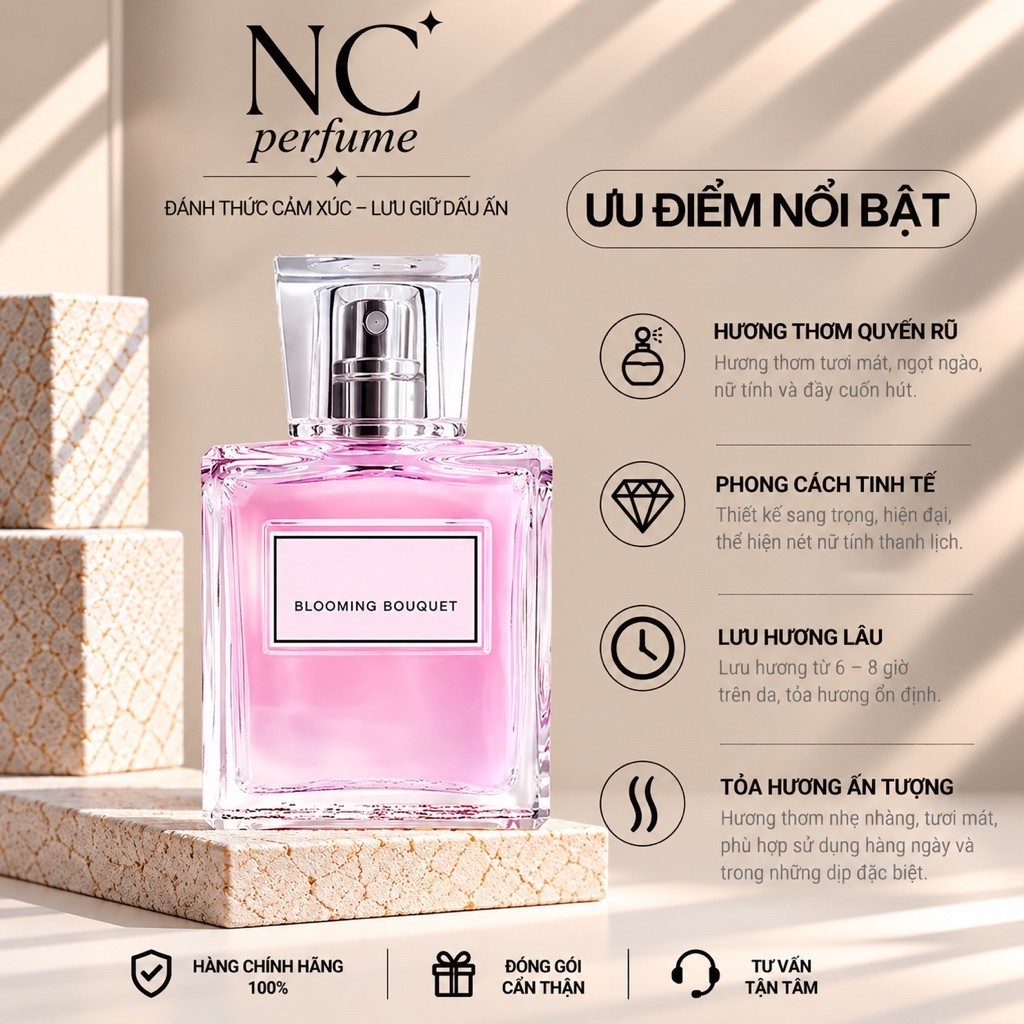 Nước Hoa Nữ Blooming 10ml . Nước Hoa Nữ Blooming - Nc Perfume