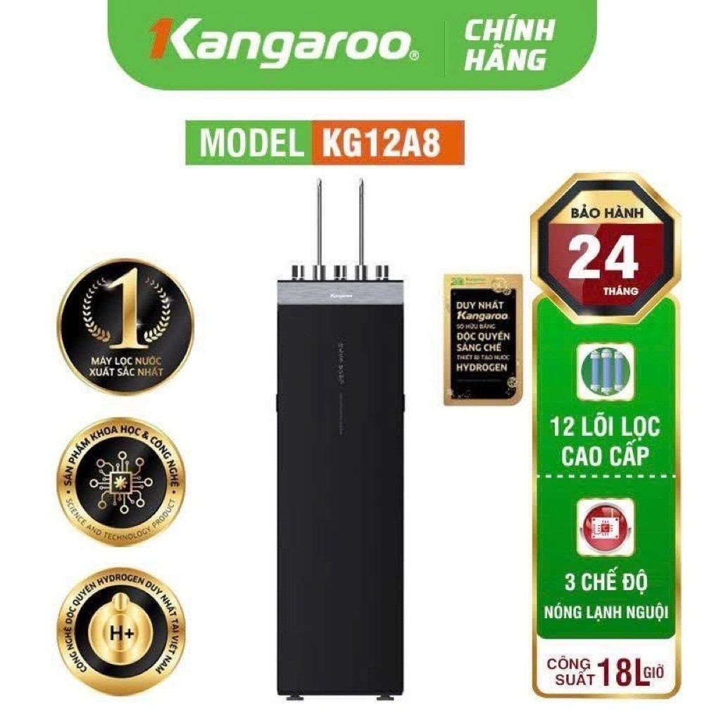 Máy lọc nước KANGAROO KG12A8 Hydrogen 12 cấp lọc