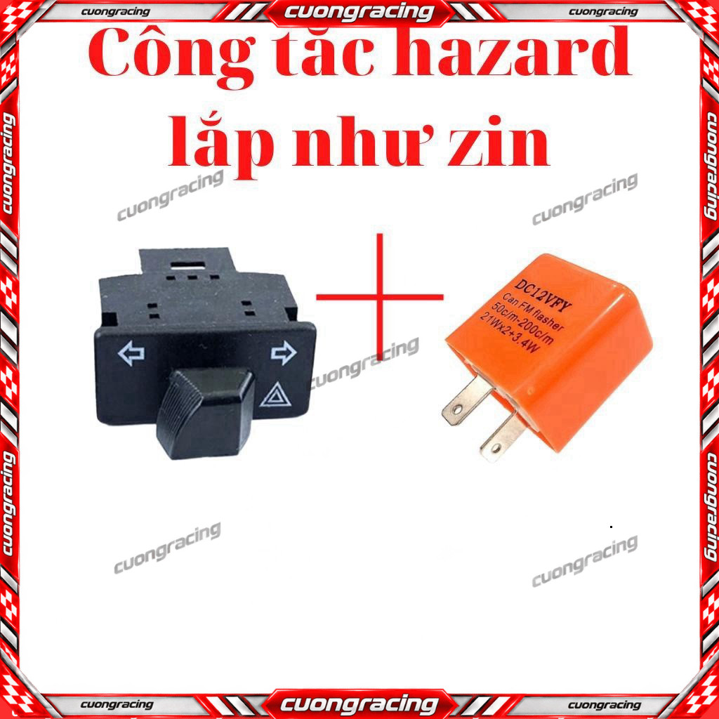 Công tắc xi nhan tích hợp Hazard gắn các dòng xe honda, wave  sh  vision  winner winner X  Vario  le