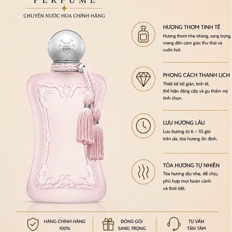 Nước Hoa Nữ DELINA LA ROSEE 10ml - NC perfume