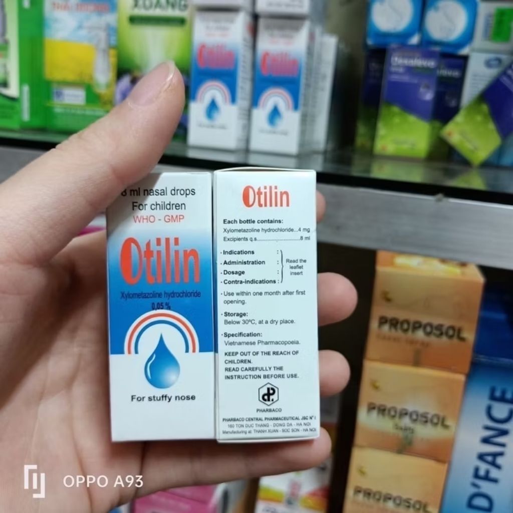 Nhỏ mũi otilin 10 lọ(8ml)