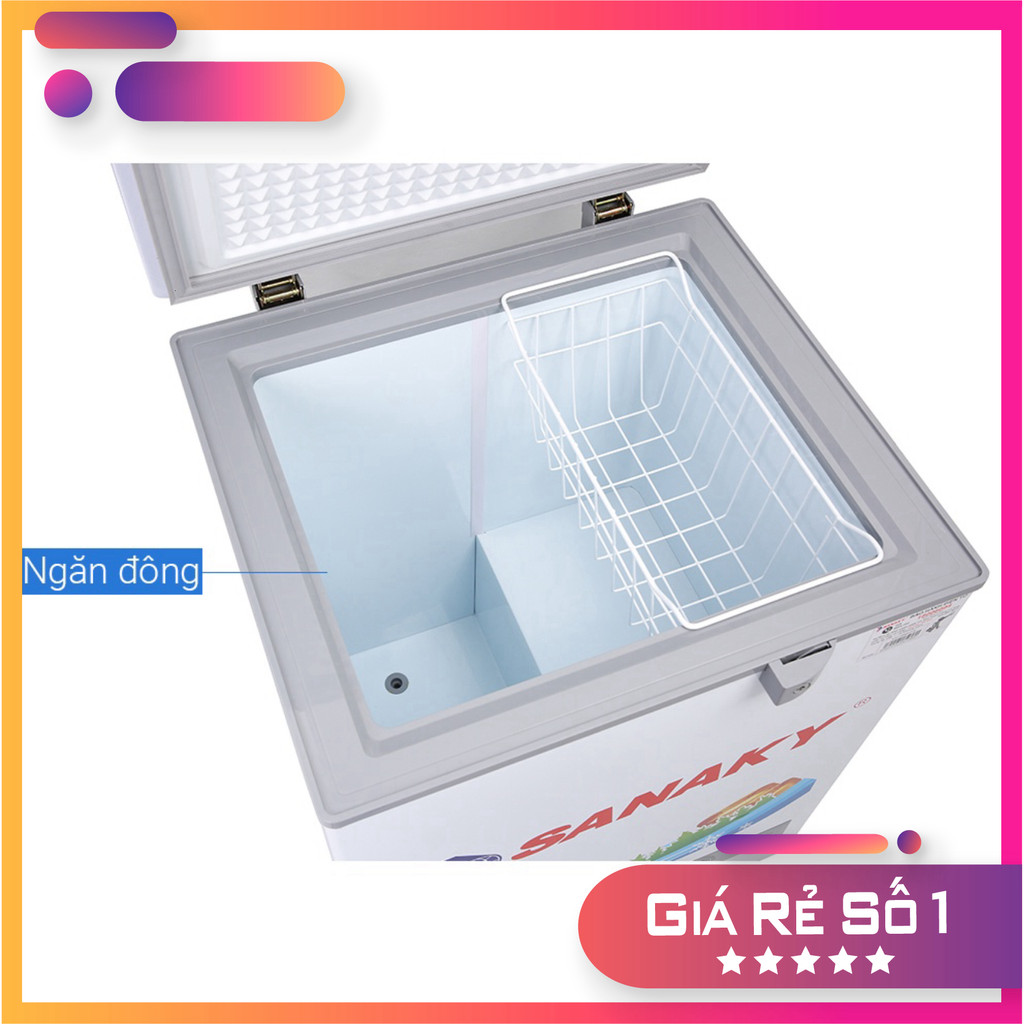 chính hãng VH-1599HYK - Tủ Đông Sanaky 100 Lít VH-1599HYK [Toàn Quốc] )