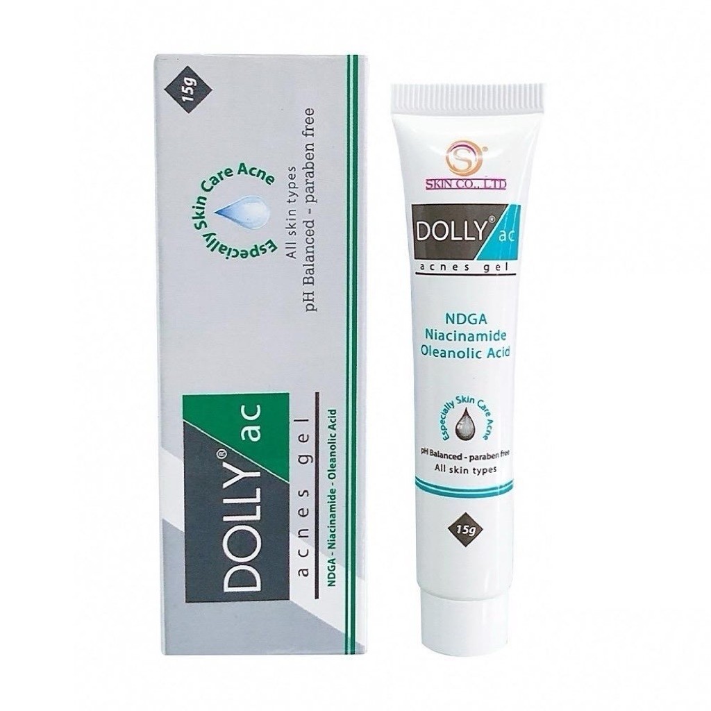 GIẢM MỤN, GIẢM NHỜN DOLLY AC ACNES GEL 15 g| Bs Hà Da Liễu Khuyên Dùng