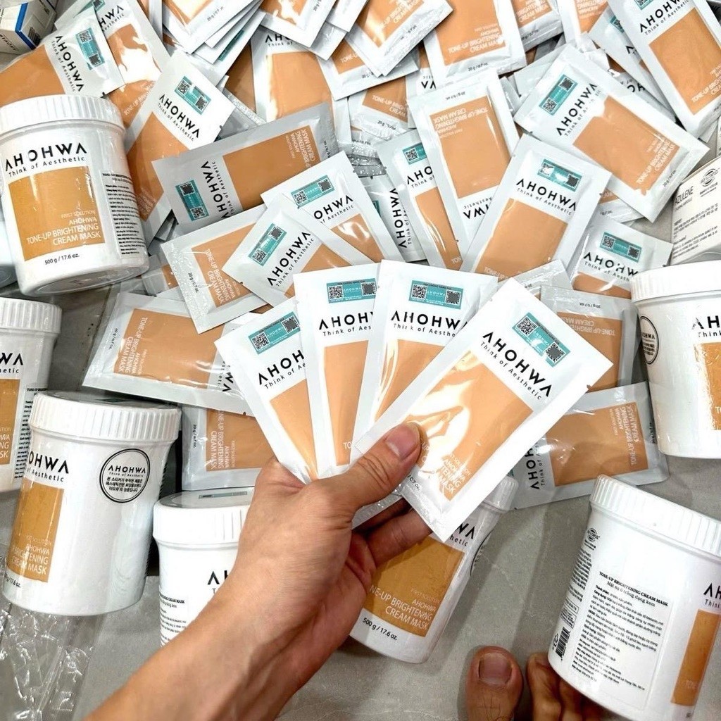 Mặt nạ ủ trắng dạng kem Ahohaw First Solution ( 20ml) chính hãng| Bs Hà Da Liễu Khuyên Dùng