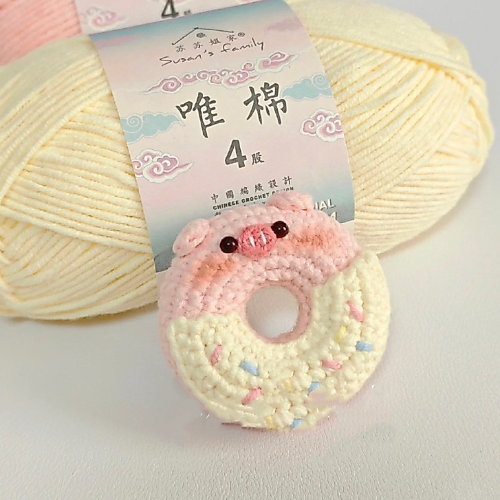 [Handmade] Bánh donut, bánh vòng bằng len