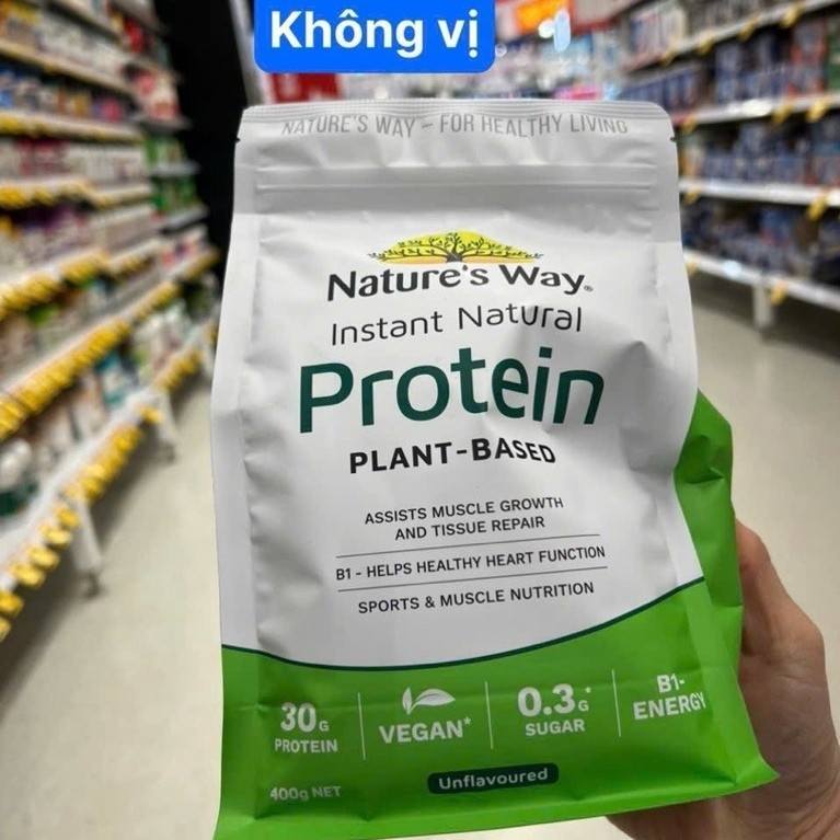 Nature’s Way Instant Natural Protein 400gr úc nguyên vị