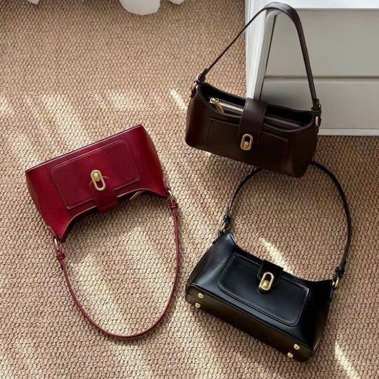 Túi Vintage Dáng Thuyền Thanh Lịch size 27cm cực sang K0717
