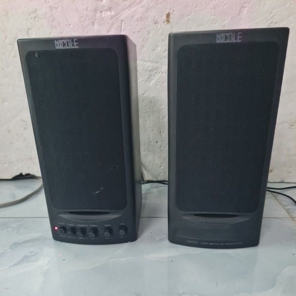 CẶ LOA 2.0 NICOLE, model:,SD525, ĐÃ GẮN BLUETOOTH5.0, CỦ LOA ZIN, hàng đã qua sử dụng
