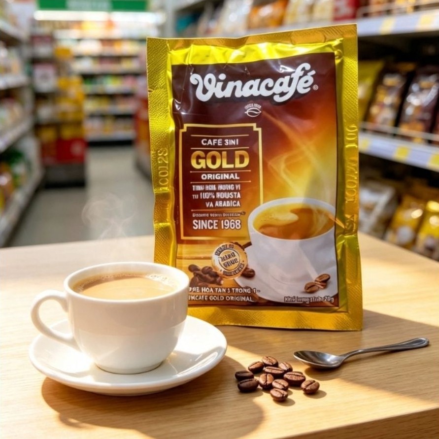 1 Bịt CaFe Sữa Hòa Tan 3 Trong 1 Vinacafe (24 gói *20g)