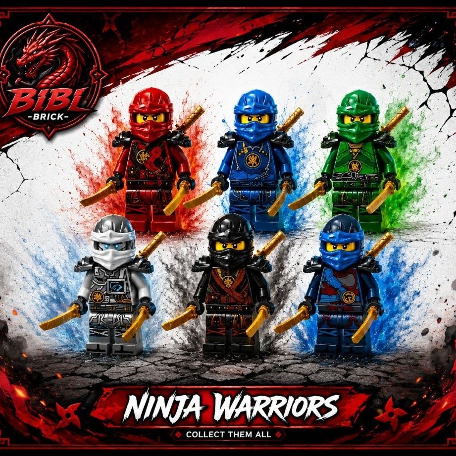 [CÓ SẴN][IN LƯNG]Mô Hình Lắp Ghép Ninjago Season 7-Minifigures Ninjago