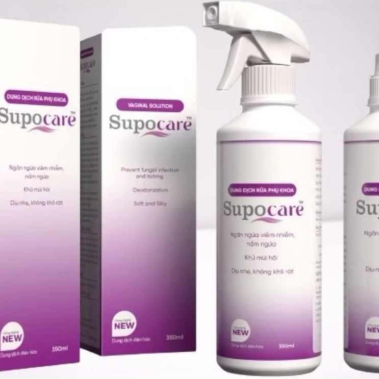 Dung dịch rửa phụ khoa SUPOCARE 350ml Cz Pharma| Bs Hà Da Liễu khuyên dùng