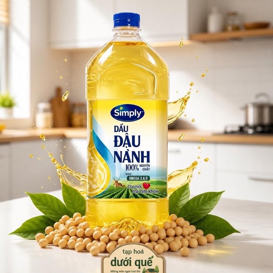 [Chai 2L] Dầu đậu nành Simply - Dầu ăn Simply