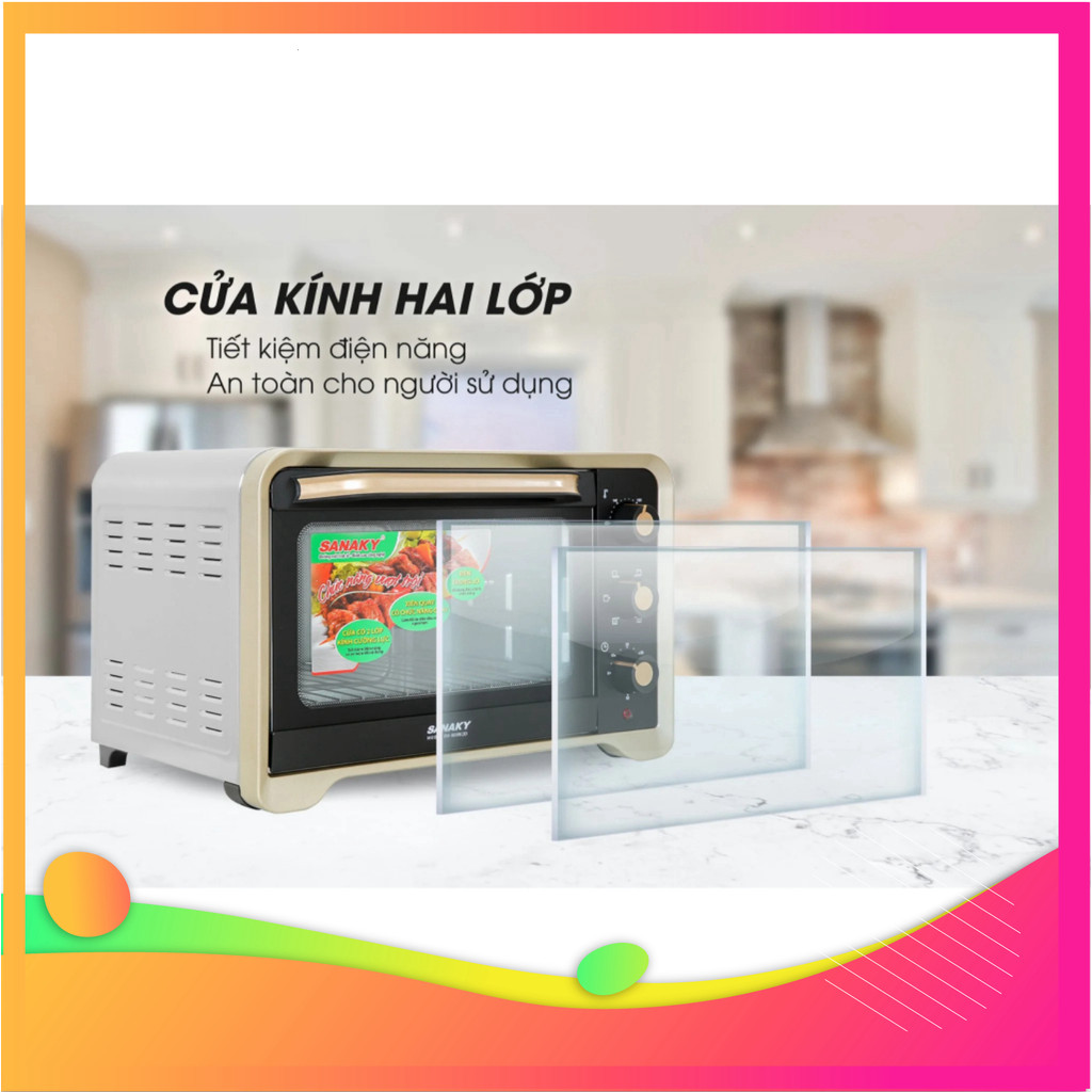 ( Lò Nướng SANAKY 80L VH-809S2D / VH-809N2D (LN.VH809S2D - LN.VH809N2D) [TOÀN QUỐC] )