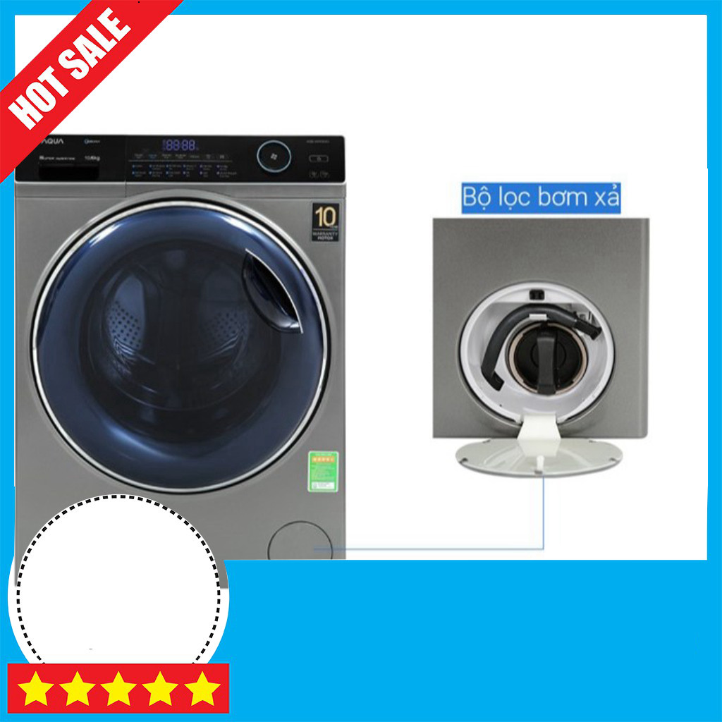 Nhắn shop đặt hàng  Máy Giặt Sấy Aqua Inverter 10kg Giặt - 6kg Sấy AQD-AH1000G Tiết Kiệm Điện Freesh
