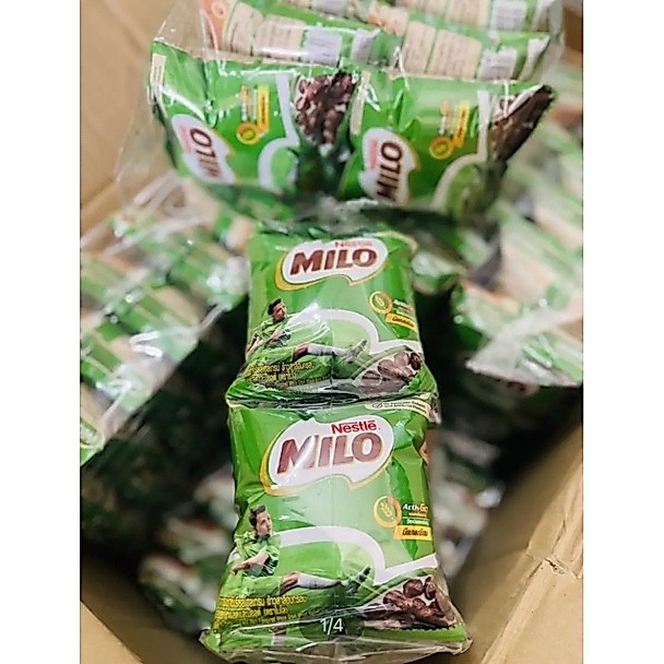 TÚI 12 GÓI BÁNH SNACK NESTLE MILO 15G/ NGŨ CỐC ĂN SÁNG MILO/ BÁNH ĂN SÁNG MILO