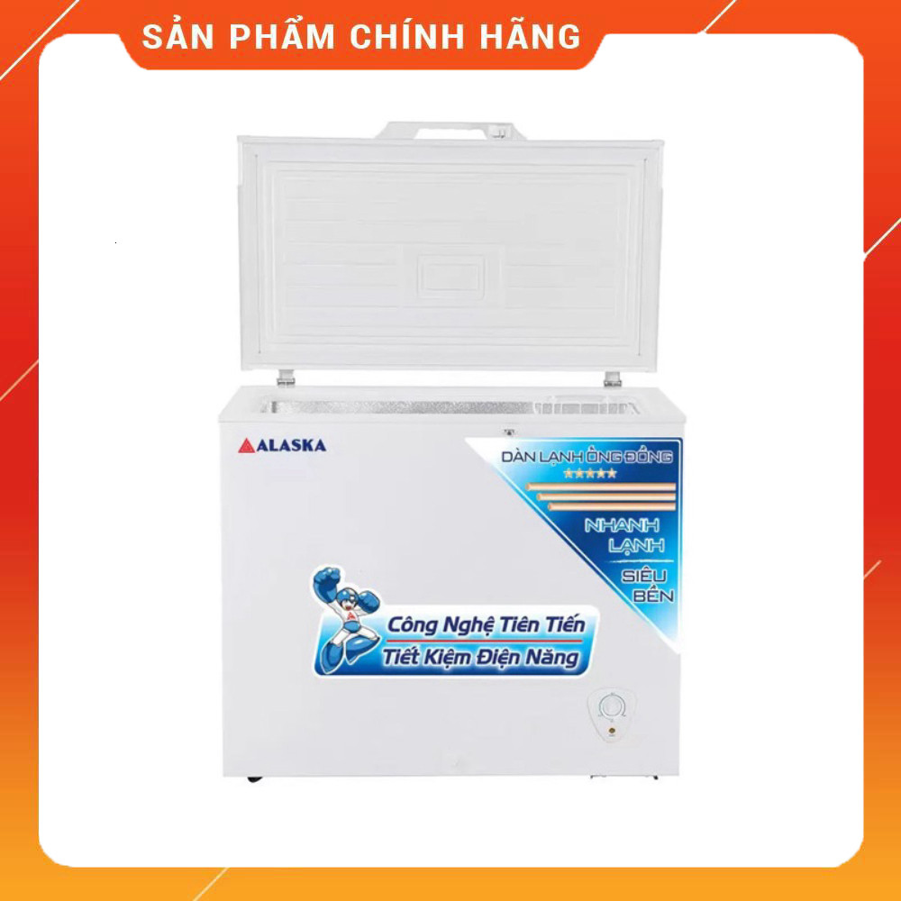 IB ĐẶT HÀNG  Tủ Đông Alaska BD-300C 1 Ngăn Đôngx Dàn Đồng Bảo Hành Chính Hãng 24 Tháng Giao nhanh.