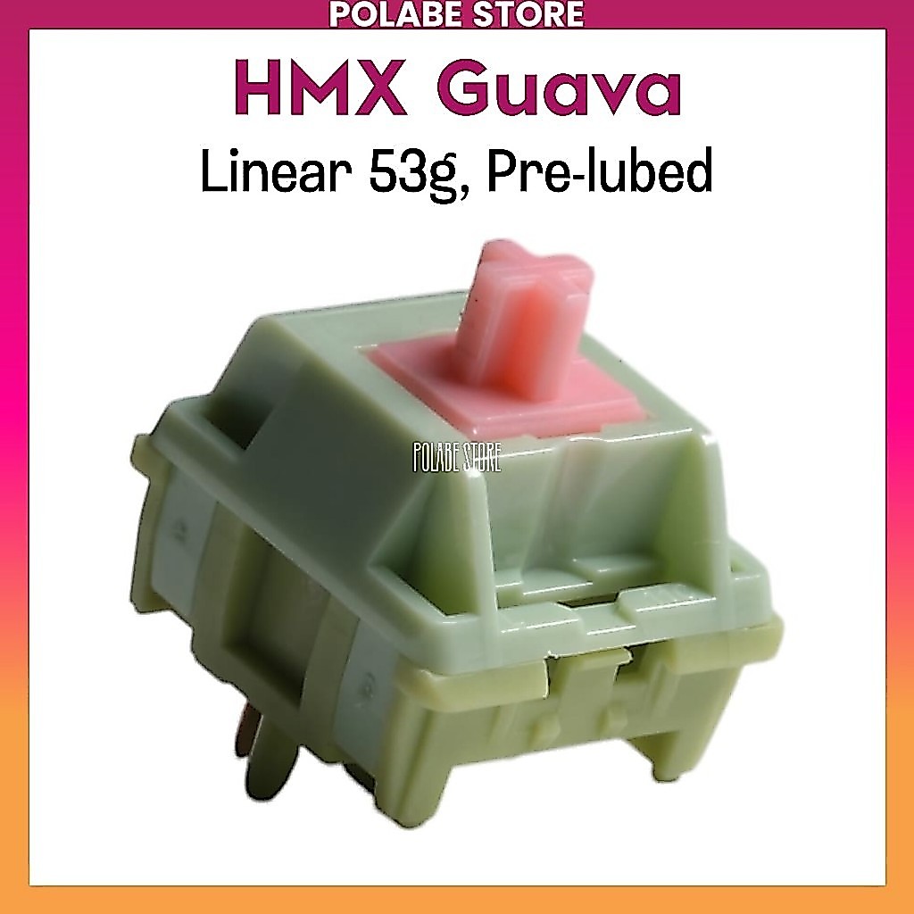 HMX Guava Linear Switch Công Tắc Bàn Phím Cơ Polabe Store switch hmx prelube