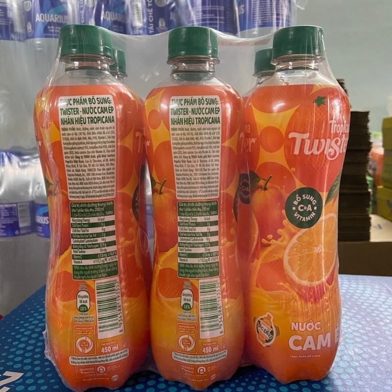 Twister Cam Ép Chai 450ml