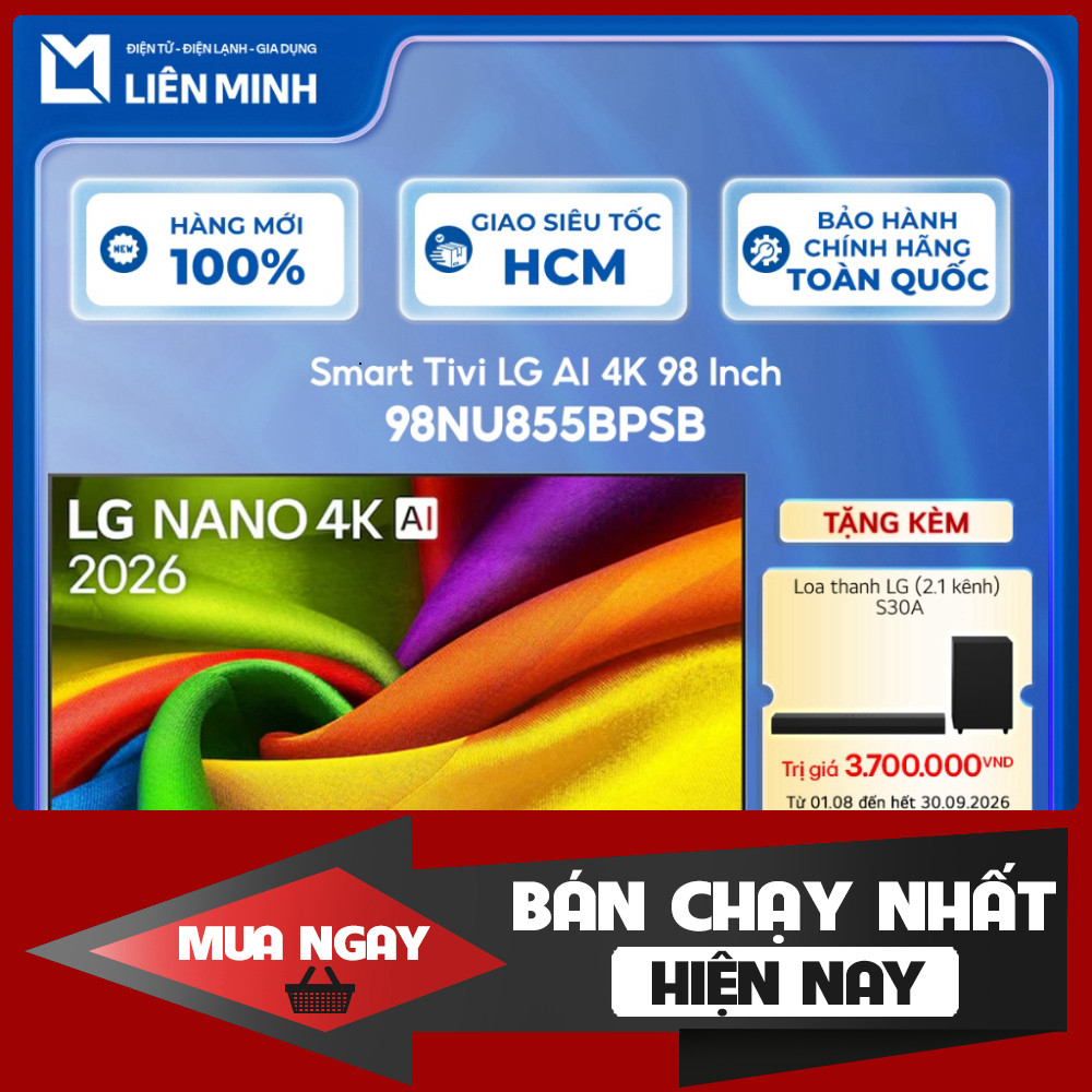 Tivi LG 4K 98 Inch 98NU855BPSB | 85 Inch 85NU855BPSA | 75 Inch 75NU855BPSA Smart TV Dễ Dàng Xem Phim