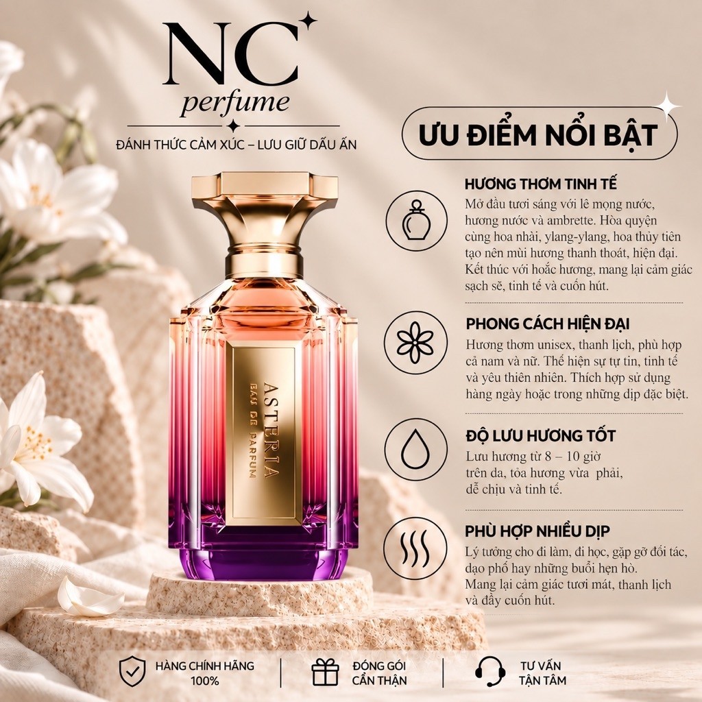 Nước Hoa Unisex VELIXIR ASTERIA 10ml - NC Perfume
