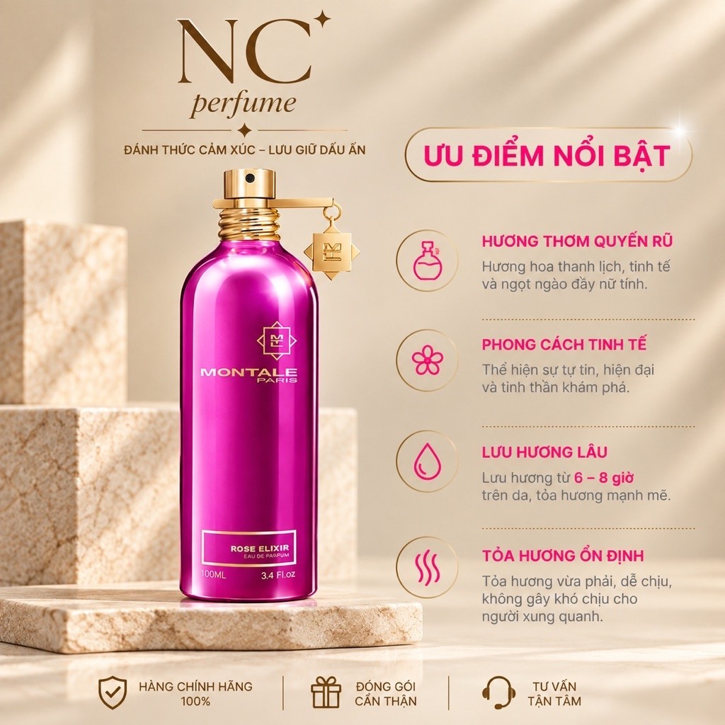 Nước Hoa Nữ ROSE ELIXIR 10ml – NC Perfume