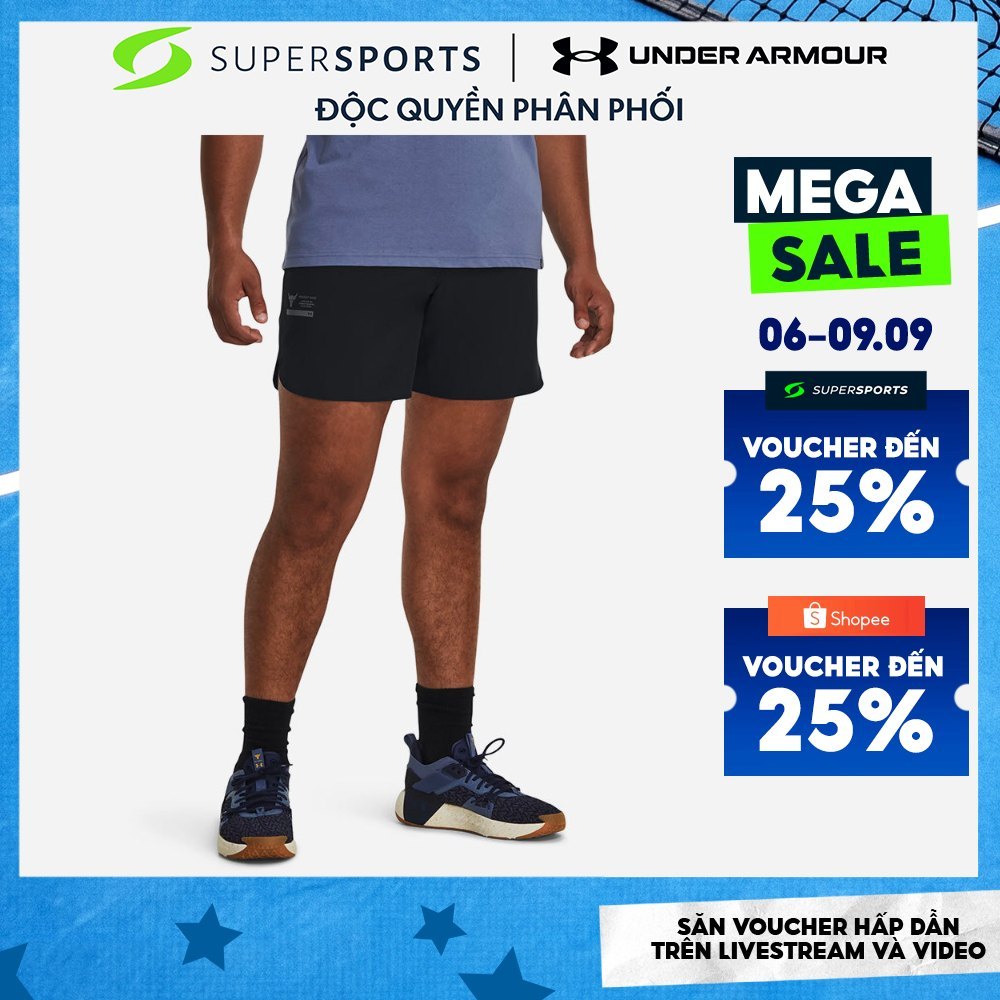 Quần Ngắn Nam Under Armour Project Rock Unstoppable - 1380544-001