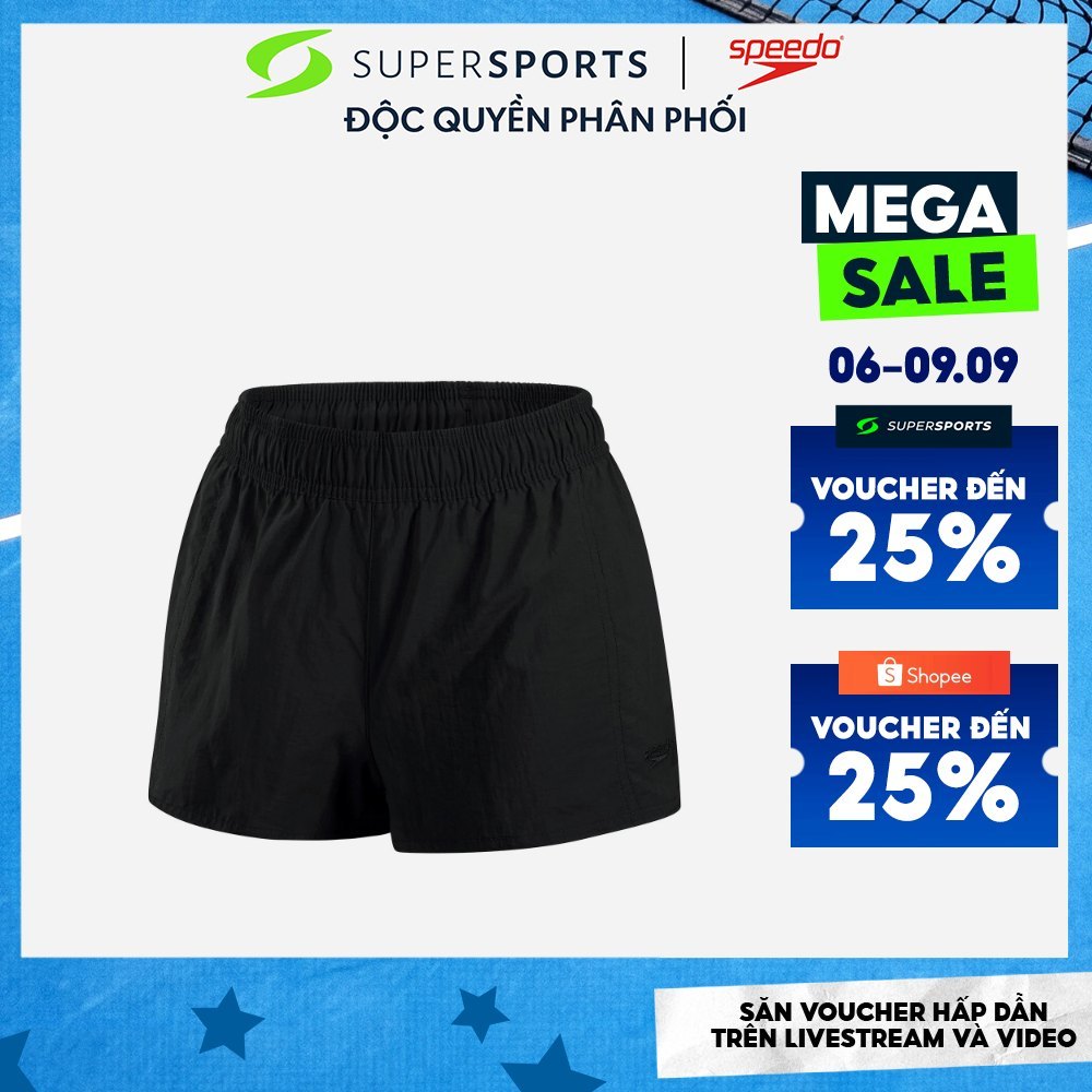 Quần Đi Biển Nữ Speedo Essentials - Đen - 8-125380001