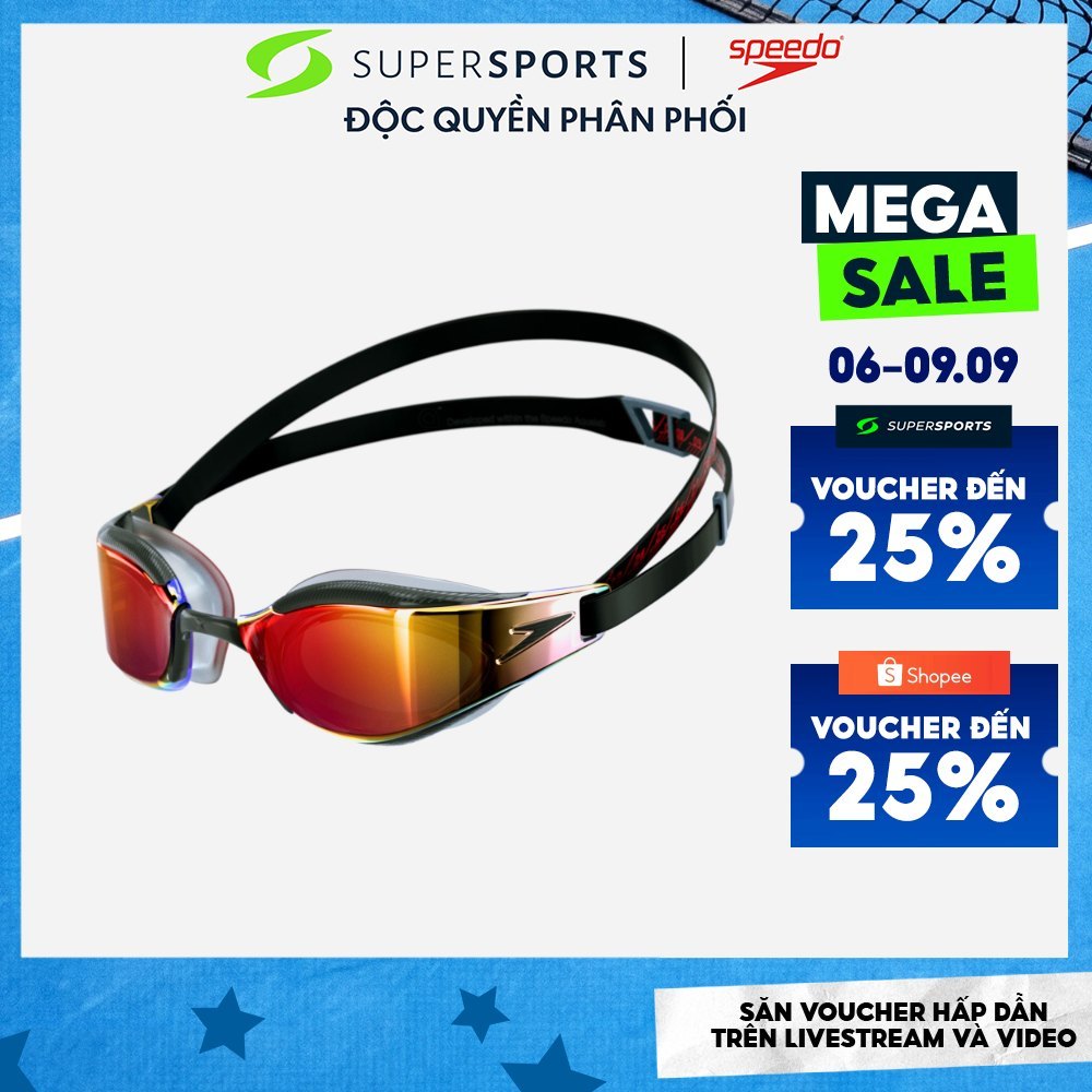 Kính Bơi Người Lớn Speedo Fastskin Hyper Elite Mirror - Đen - 8-12818F977 LS100
