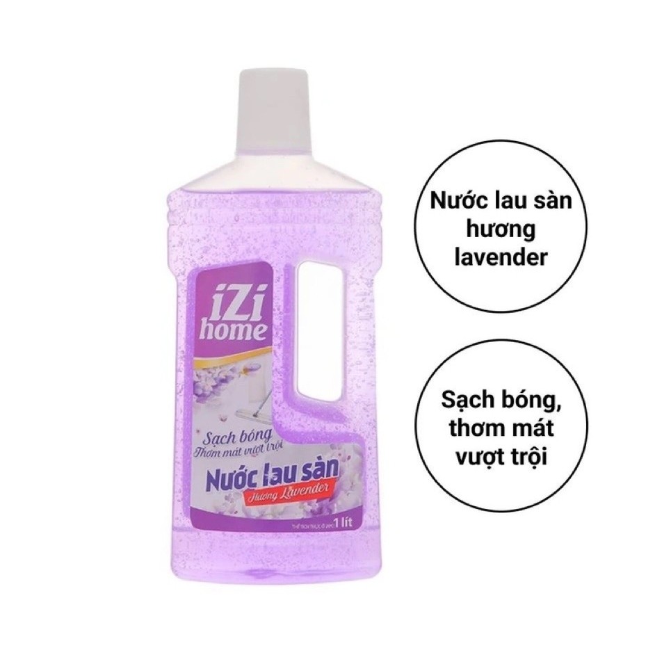 Nước lau sàn IZI HOME hương lavender chai 1 lít