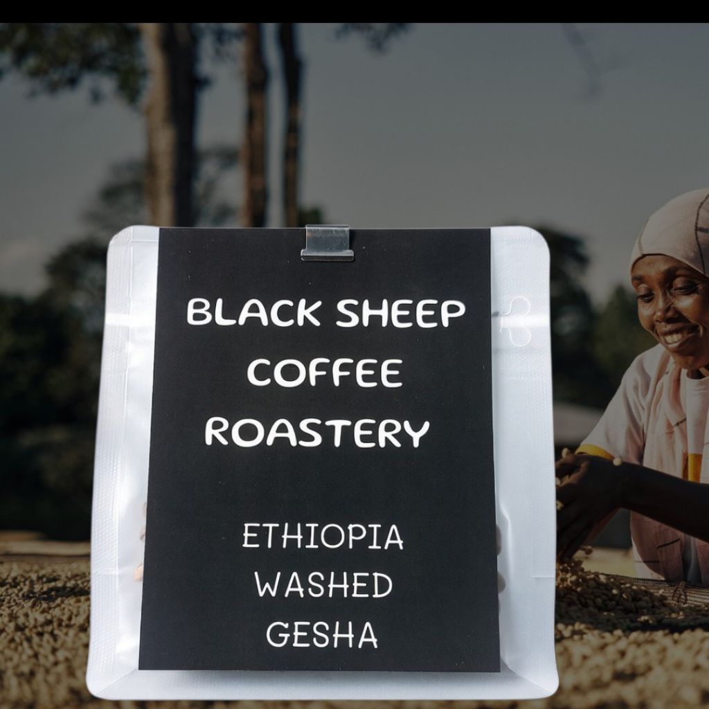 Cà phê đặc sản ETHIOPIA BENCH MAJI GESHA WASHED rang LIGHT phù hợp pha pour over, hand brew-túi 180G