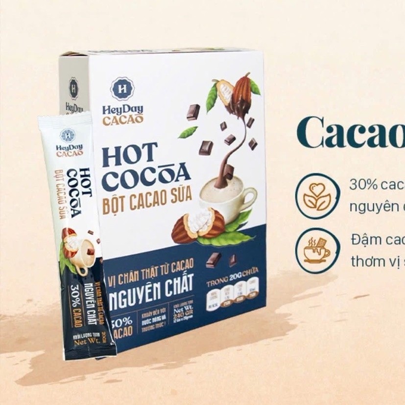Ca cao sữa HEYDAY hộp 20 GÓI