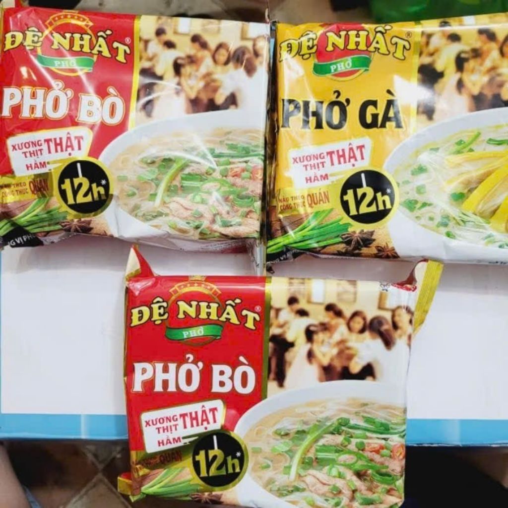 Combo 5 gói phở Đệ Nhất vị bò, vị gà Acecook