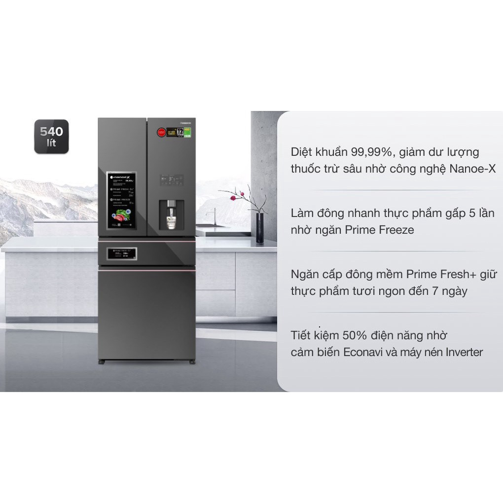 Nhắn shop đặt hàng  Tủ lạnh Panasonic Inverter 540 lít NR-YW590YMMV - ĐIỆN MÁY KHO RẺ Giao nhanh.