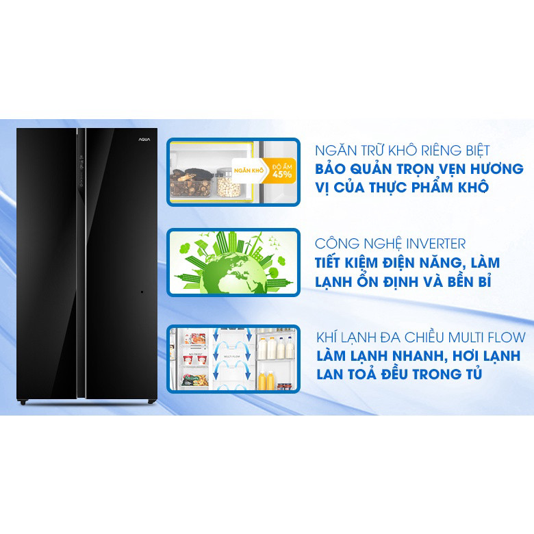 Nhắn shop đặt hàng  Tủ lạnh Aqua Inverter 602 lít AQR-IG696FS GB - Điện Máy Kho Rẻ Giao nhanh.