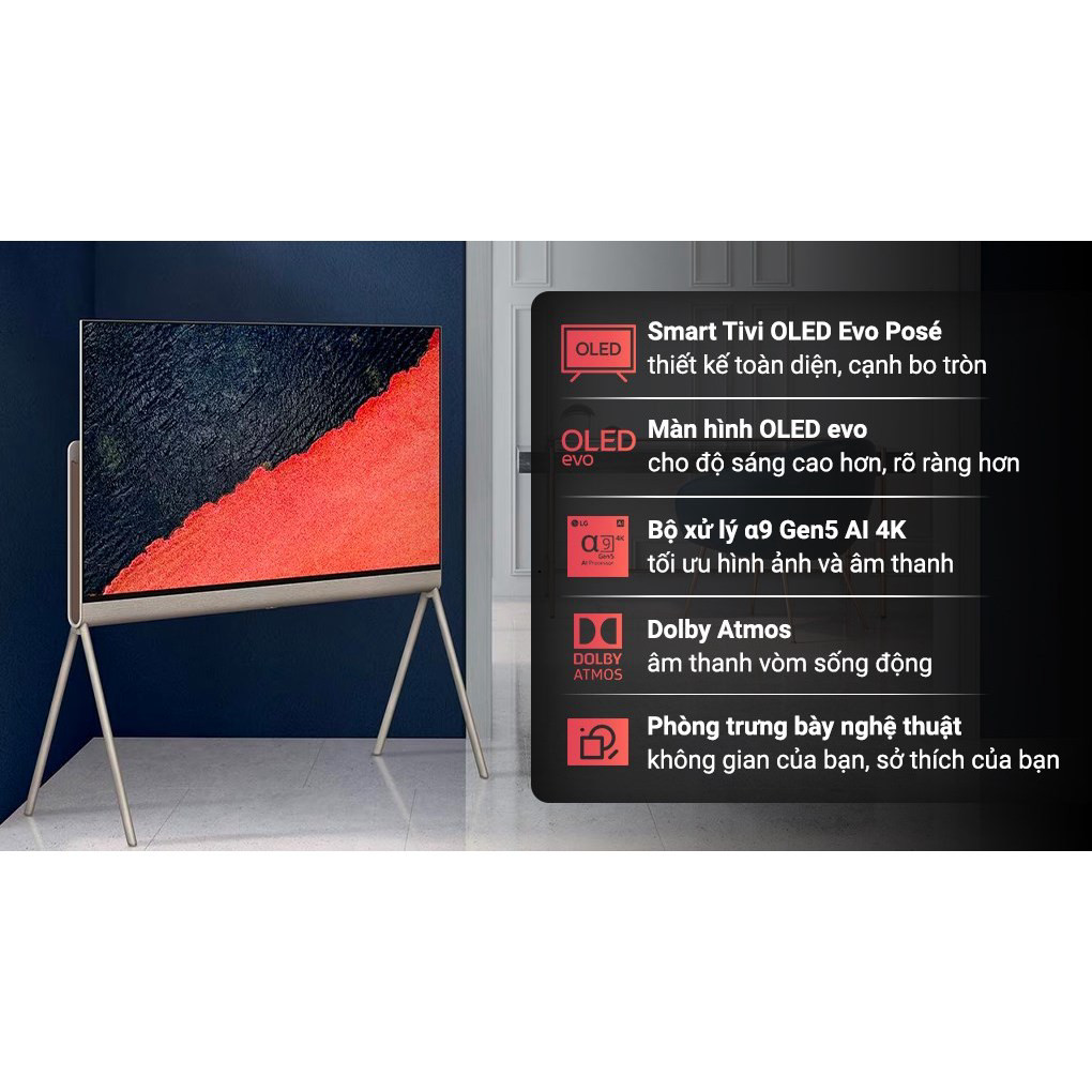 Nhắn shop đặt hàng  Smart Tivi OLED Evo Posé LG 4K 55 inch 55LX1QPSA - Điện Máy Kho Rẻ Giao nhanh.