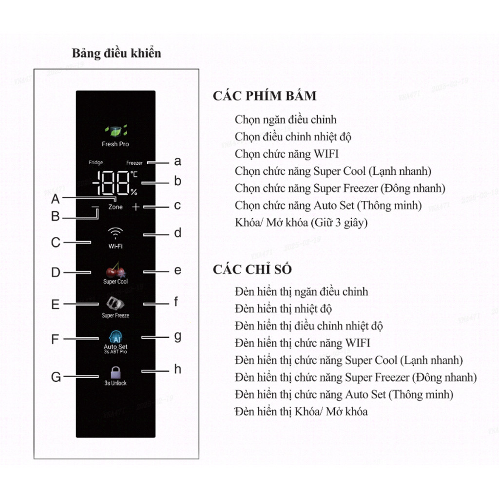 Tủ lạnh Aqua Inverter 660 lít Multi Door AQR-M727XA(GS)U1 - Bảo hành 2 năm - Freeship toàn quốc