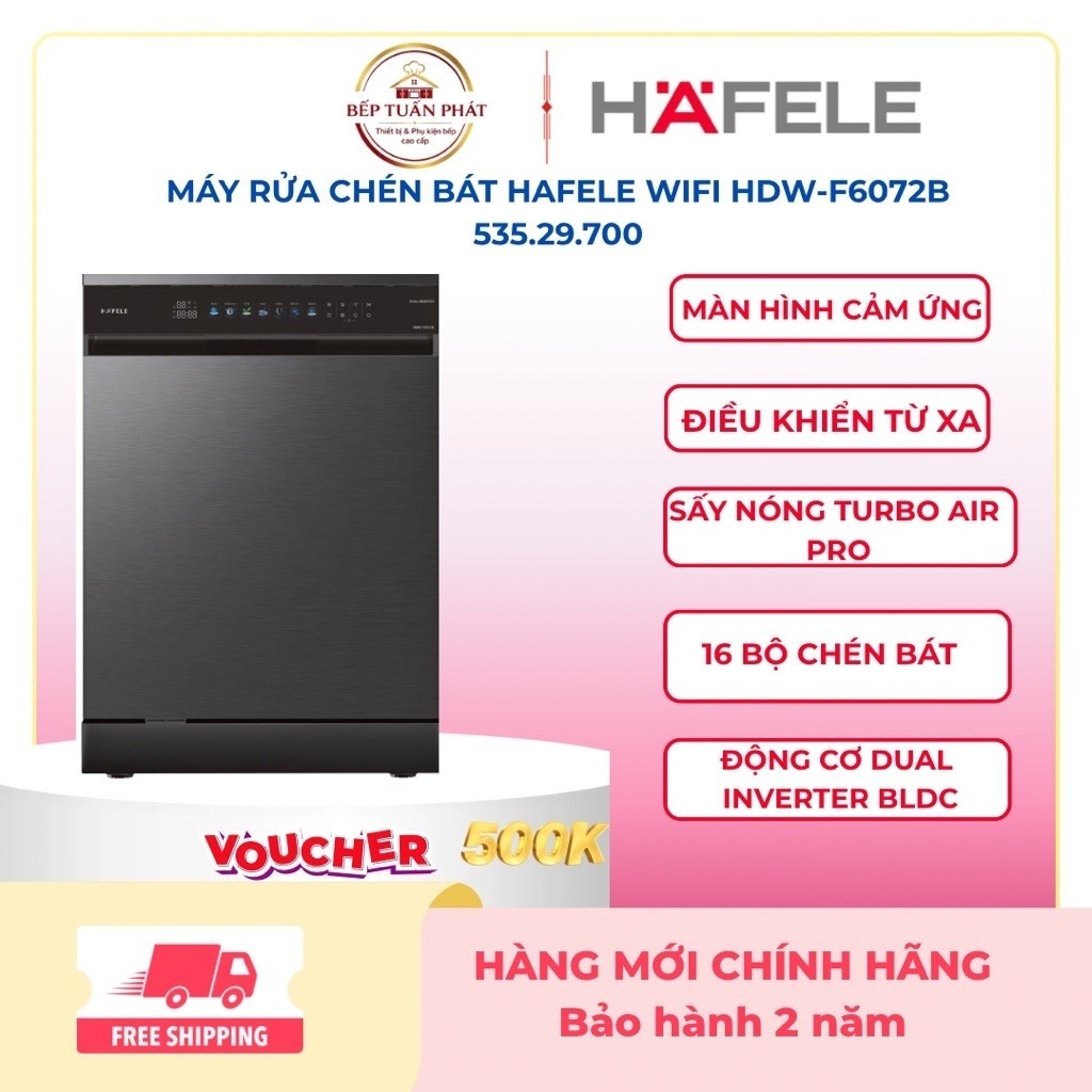 Máy rửa chén bát độc lập Hafele HDW-F6072B 535.29.700-Mẫu mới nhất