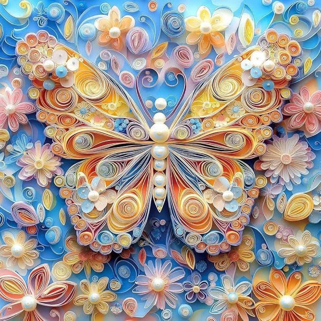 BLUEFOREST PUZZLE 500pcs BUTTERFLY & FLOWERS