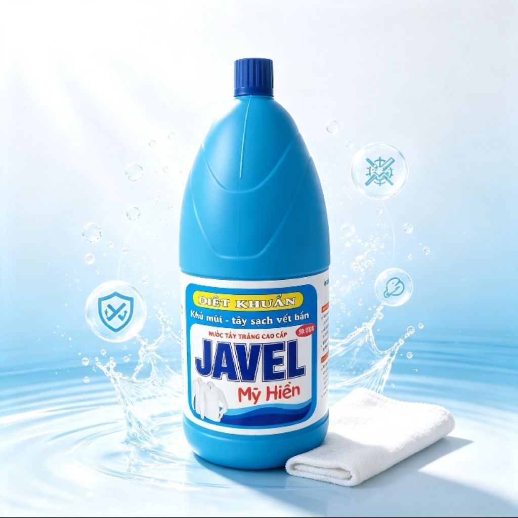 Nước tẩy Javen tẩy trắng quần áo 2 lít